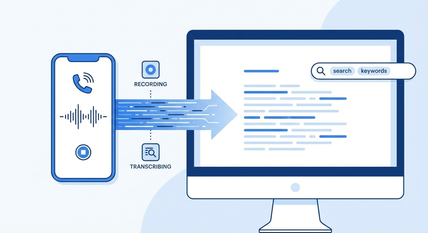 Voice call being transcribed and analyzed in real time